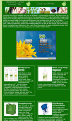 Shaklee Home email marketing template, example email newsletter