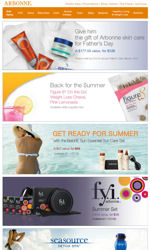 Arbonne Monthly June 2009 email marketing template, example email newsletter