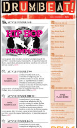 Drumbeat Email Newsletter Template for Email Marketing