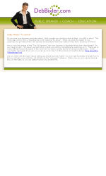 Deb Bixler Weekly Email Quick Tip 1 Email Newsletter Template for Email Marketing
