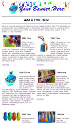 Sales Brochure Email Newsletter Template for Email Marketing
