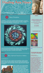 Healing Arts Email Newsletter Template for Email Marketing