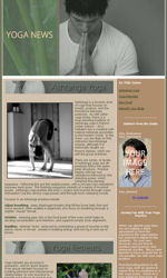 Yoga News Email Newsletter Template for Email Marketing