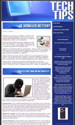 Tech Tips Email Newsletter Template for Email Marketing
