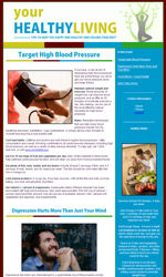 Healthy Living Email Newsletter Template for Email Marketing