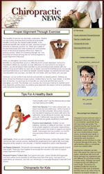 Chiropractic Email Newsletter Template for Email Marketing