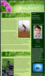 Feng Shui News Email Newsletter Template for Email Marketing