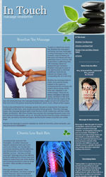 Massage News Email Newsletter Template for Email Marketing