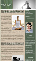 Yoga News Email Newsletter Template for Email Marketing