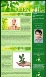 Green Tips Email Newsletter Template for Email Marketing