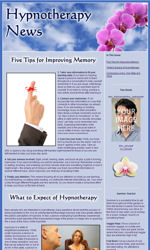 Hypnotherapy Email Newsletter Template for Email Marketing