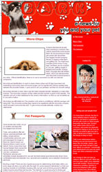 Pet Care News Email Newsletter Template for Email Marketing