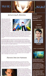Reiki News Email Newsletter Template for Email Marketing
