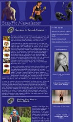 Stay Fit News Email Newsletter Template for Email Marketing