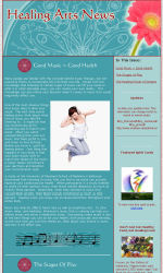 Healing Arts Email Newsletter Template for Email Marketing