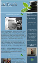 Massage News Email Newsletter Template for Email Marketing