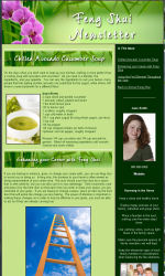 Feng Shui News Email Newsletter Template for Email Marketing