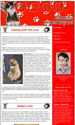 Pet Care News Email Newsletter Template for Email Marketing