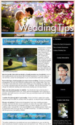 Wedding Tips Email Newsletter Template for Email Marketing