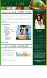 Focus on Shaklee<br />Get Clean Email Newsletter Template for Email Marketing