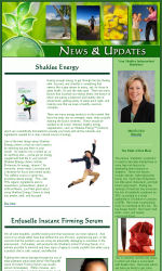 Email Newsletter for Shaklee Email Newsletter Template for Email Marketing