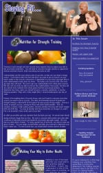 Fitness Email Newsletter Template for Email Marketing