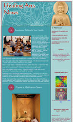 Healing Arts Email Newsletter Template for Email Marketing