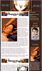 Reiki News Email Newsletter Template for Email Marketing