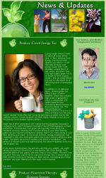 For Shaklee Team Email Newsletter Template for Email Marketing