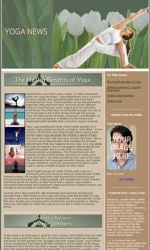 Yoga Email Newsletter Template for Email Marketing