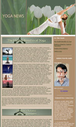 Yoga News Email Newsletter Template for Email Marketing