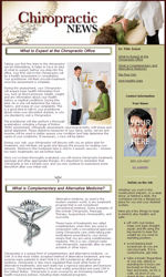 Chiropractic Email Newsletter Template for Email Marketing