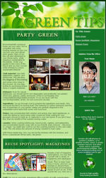 Green Tips Email Newsletter Template for Email Marketing