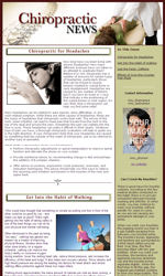 Chiropractic Email Newsletter Template for Email Marketing