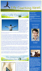 Life Coaching News Email Newsletter Template for Email Marketing