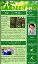 Green Tips Email Newsletter Template for Email Marketing