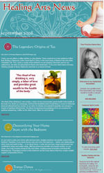 Healing Arts Email Newsletter Template for Email Marketing