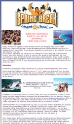Beach Travel Email Newsletter Template for Email Marketing