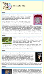 Easter Email Newsletter Template for Email Marketing