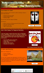 A/V Restaurant Email Newsletter Template for Email Marketing