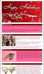 Happy Holidays Email Newsletter Template for Email Marketing