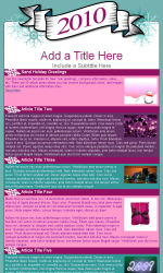 New Year Email Newsletter Template for Email Marketing