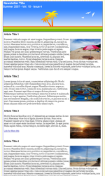 Summer Email Newsletter Template for Email Marketing