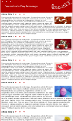 Valentine 1 Email Newsletter Template for Email Marketing