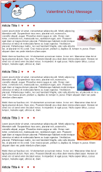 Valentine 2 Email Newsletter Template for Email Marketing